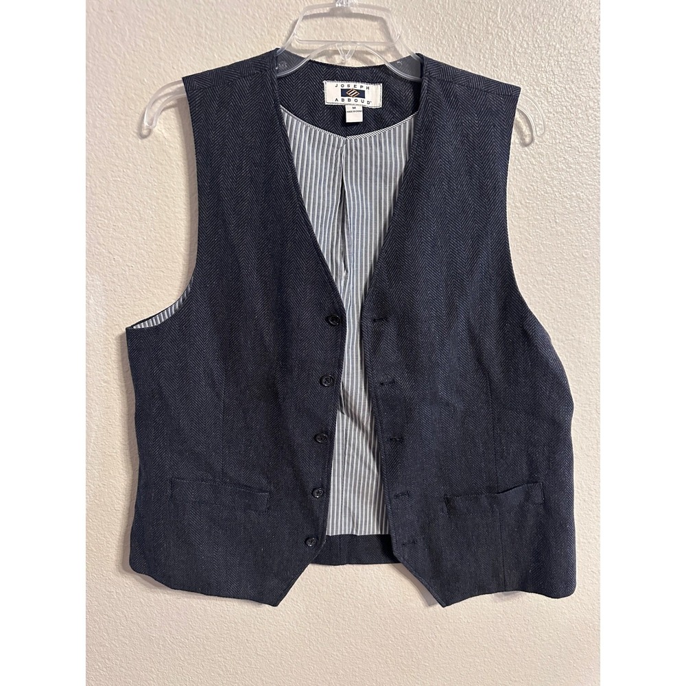 Joseph Abboud Herringbone Vest Business Casual Career Medium